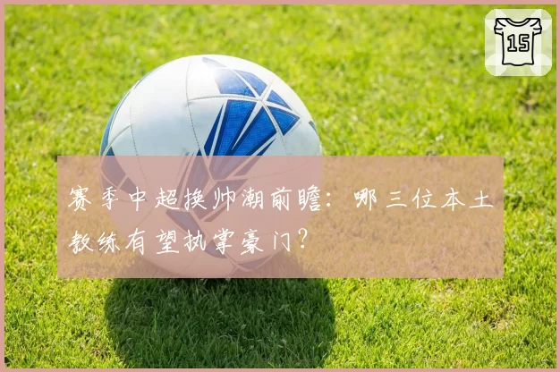 赛季中超换帅潮前瞻：哪三位本土教练有望执掌豪门？